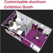 Custom exhibition booth aluminum profile and its accessories Canton Fair live broadcast room to build octagonal prism exhibition aluminum