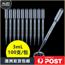 Disposable plastic dropper straw 3ml Pap dropper laboratory with scale(shipped from Australia)