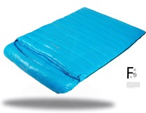 Colombian double sleeping bag adult outdoor camping winter thickened warm adult cold-proof goose down sleeping bag Aurora