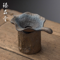 Coarse tea leak creative kung fu funnel tea filter set leaves tea ceramic household tea tea filter