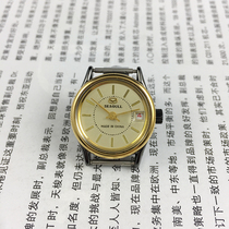 Tianjin watch factory production seagull brand blackened shell Golden Circle yellow looked calendar Ms. mechanical watches diameter 26mm