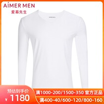 Aimer man Aimo Mordale V-collar Long Sleeve Mens Base Autumn Clothes NS72D31