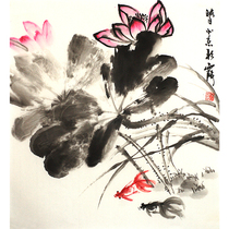 (With group photo) National first-class artist Yingri a well-known female painter hand-painted flower and bird painting Chinese painting auction