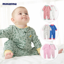 Spring and Autumn New 0-2 year old baby cotton jumpsuit Ha clothes baby cotton climbing clothes out of 2 sets