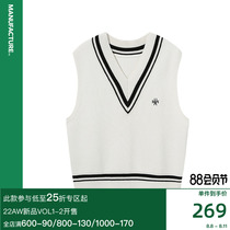 MANUFACTURE BY ATTEMPT Knitted Vest(Discount items are not returned)