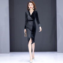 High-end evening dress femininity high-end small man can usually wear high-end texture socialite banquet high-end dress