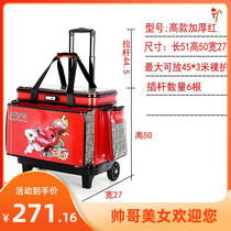 New hard cover trolley case big wheel thick bucket car live fish bucket thick fishing box