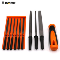 Dimensions WEDO WD562C filing knife 10 pieces of sleeve plastic handle plate filing round filing triangular file with broach broach plastic file T12