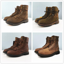 A variety of black brown cowhide booties lace-up mens motorcycle boots fashion boots Cowboy boots 42 43 yards