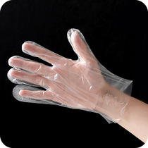 Disposable gloves thickened dining hairdressing hand film food eating lobster transparent plastic PE film gloves