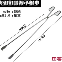 Clamp super long stool sewer tweezers pick up telescopic coal pliers toilet paper stainless steel garbage clip