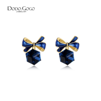 Dongdaemun bow earrings feminine Korean personality net red new earrings exquisite small drop earrings ear clip earrings