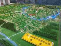 Tourist scenic sand plate model production custom topographic sand plate environmental sandboard tourist destination Beijing customized