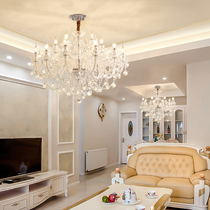  European-style crystal chandelier Living room lights Simple modern light luxury dining room lights Simple European atmosphere luxury bedroom lights Lamps