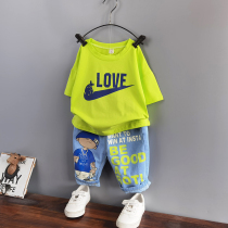 Boy suit Summer clothes Childrens clothes foreign style handsome baby 8 summer 2 clothes 3 small boy 5 middle child 6 years old 7 Korean version of the tide