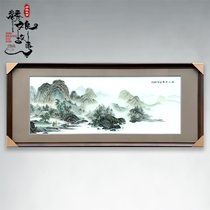 Embroidery story embroidery 1-4 silk Chinese landscape painting handmade Su embroidery living room Study Office banner decoration painting