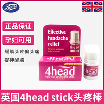 UK 4head stick headaches to relieve headaches migraine wake-up Brain Natural Mint Pregnant pregnant women