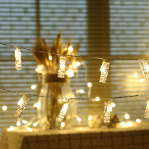 Photo creative clip light string led colored light Flashing light string light Star light Bedroom room decoration romantic photo wall