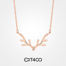 T400 birthday gift to girlfriend a deer Road have you Diamond necklace female sterling silver choker niche design sense