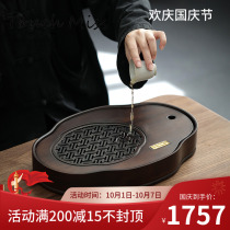 TOUCH MISS dry bubble tea tray water storage type heavy bamboo small household simple Chinese kung fu tea set drain tea tray