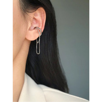 White Great Aunt 100 South Korea Personality Design Metal Flow Suear Clip Long Style Lukewarm Air Without Ear Clip