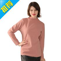 Customize the custom of the custom-of-the-high-size female winter bifacial fever without mark down to bottom-shirt with thin suede and semi-high collar warm blouses