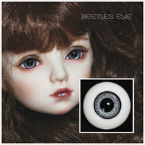 (Dolly Planet) BJD SD doll with handmade glass eyes silver gray S-15