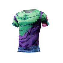 Men Anime fashion T shirts sport Short Fitness Sleeve Shirts