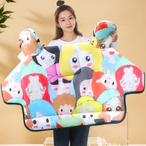 Electric car wind shield winter thickened velvet double-sided waterproof battery motorcycle wind shield cold small autumn and winter