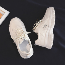 Thick Bottom Old Daddy Shoes Women Ins Tide Superfire 100 Lap Nets Red 2022 Spring Summer New Sports Women Shoes Little White Shoes