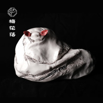 Plum blossom Chen Yihui thinking innocence 2 Zhong Kui Dehua ceramic statue handmade white porcelain home living room craft ornaments