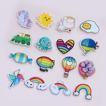 Acrylic Patches Cartoon Cartoon Accessories Gift Diy Handmade Decorative creative material Kindergarten self-adhesive