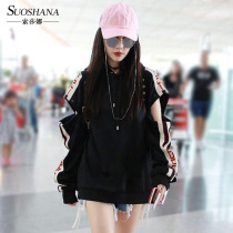 Autumn and winter lovers with the same sweater female bf lazy wind jacket student Yang Mi Korean version loose tide ins thick Zhao Lusi