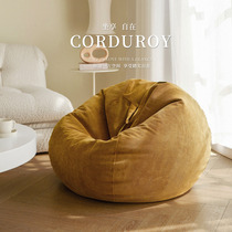 MRLAZY Lazy Xiansen Corduroy Vintage Single Sofa Chair Nordic Lazy Little Sofa Bean Bag Balcony Tatami