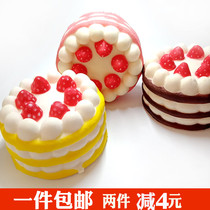 Squishy slow rebound kneading music soft simulation cake model strawberry big fruit food vent decompression toy