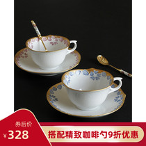 Clearance Japan imported Arita-yaki Wenshan kiln hand-painted Cherry Blossom lady coffee cup and saucer Afternoon tea coffee cup and saucer