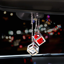 Car On-board Creative Magic Cube Crystal Wall-mounted Lady Interior Ornaments Rearview Mirror Pendant Crystal Pendant Pendulum
