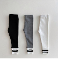 ins 22 Spring and Autumn Baby Wear Casual Wind Trousers Men and Women Baby Coloring Strip Breakthrough Brush Patterns