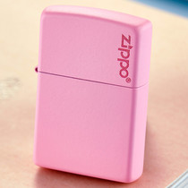 American original zippo lighter pink red dumb paint color printing Zhibao mens gift lettering