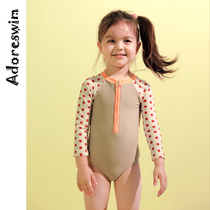 Adore 2020 childrens swimsuit original new long-sleeved sunscreen triangle one-piece little princess water park swimsuit