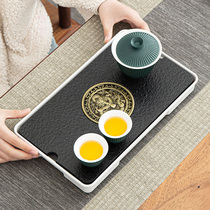 Wujinshi dry bubble tea tray Japanese water storage tea kung fu tea tray tea table rectangular tea tray Tea home