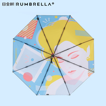  Day full-time full-cover small parasol Retro girl sun umbrella sunscreen and UV protection womens sun and rain dual-use umbrella vinyl