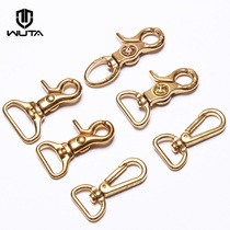 Without It brass cast hook button dog buckle sugar grass cloth hook shoulder strap buckle diy handmade leather hardware consumables