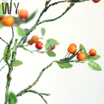  Wenyuan simulation flower citrus fruit silk flower fake flower decoration flower living room flower floral dining table coffee table decoration home decoration