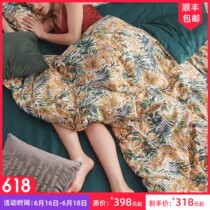 Xiaojing home beauty cotton four-piece long-staple cotton printing 60s light luxury Four Seasons 1 5 meters 18 m bedding