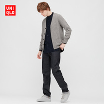 Uniqlo Mens Womens soft sheep wool V-neck knitted cardigan (long sleeve sweater) 429069