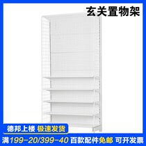 Hardware shelf girl wind porch shelf hole board storage artifact into the home shoe cabinet decorative partition shelf