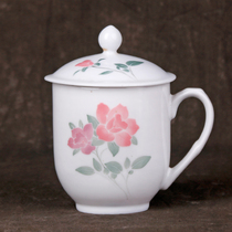 Collection Department 90s Liling Kiln Production Porcelain Minerals Raw raw glaze Lower hand painted tea cup Tea Flower cups NL118