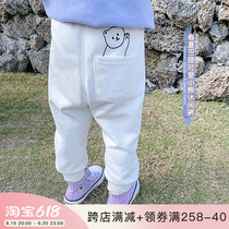 Yang Mejia Childrens Clothing 2022 Spring Dress New Girl Han Edition Sashimi Pants Baby Loose Casual Pants