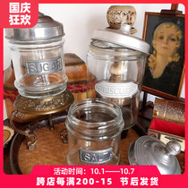 Japan Dulton household kitchen seasoning cans ingredients sealed cans glass jars seasoning cans
